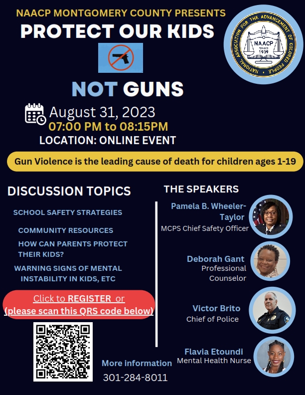 NAACP (Montgomery County) Stop Gun violence 2023