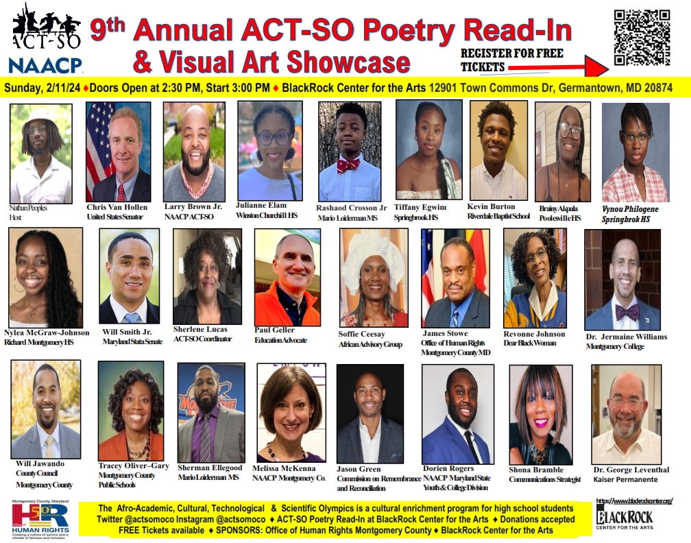 9th Annual ACT-SO Poetry Read-In & Visual Art Showcase