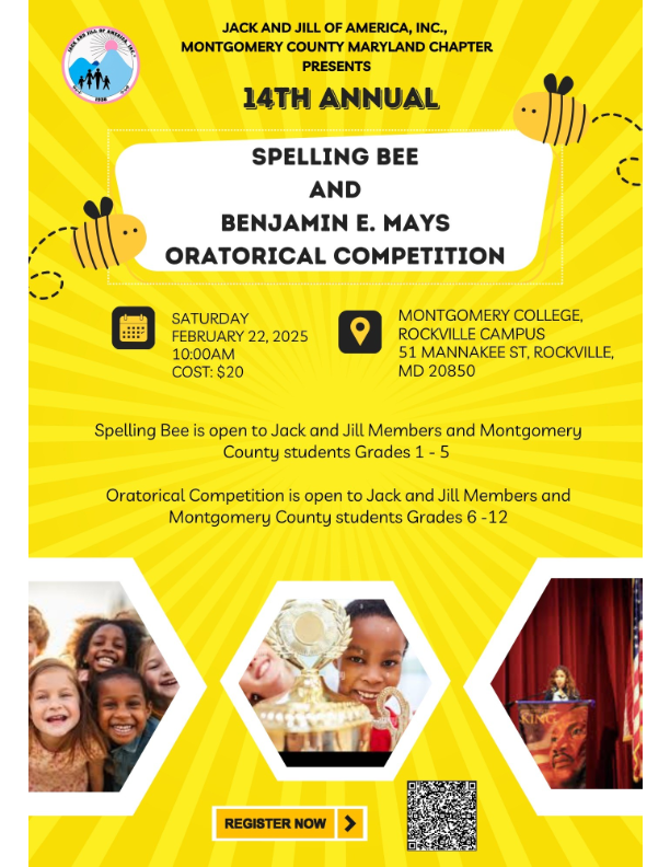 JJMCMC 14th Annual Spelling Bee and Benjamin E. Mays Oratorical Competition